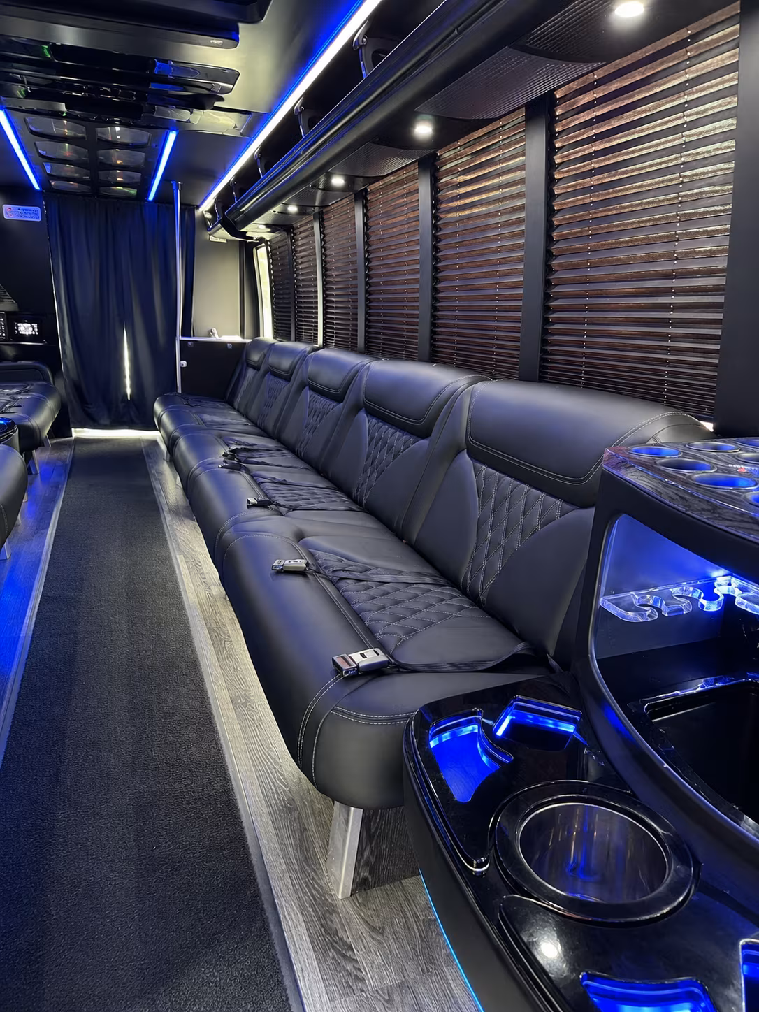 28 Passenger Party Bus Inside