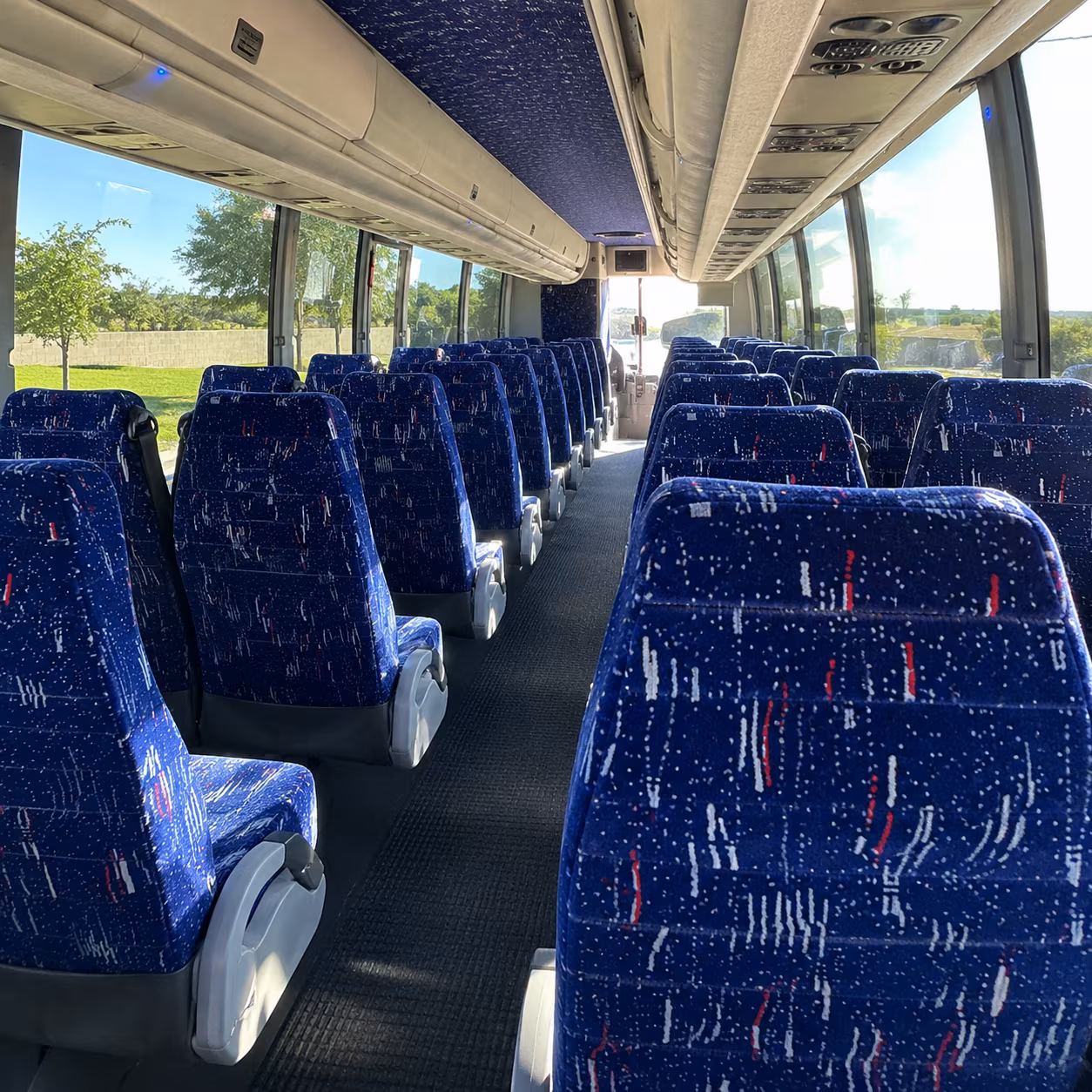 40-56 Passenger Charter Bus Inside