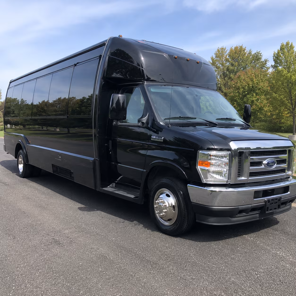 Fayetteville Bachelor & Bachelorette Transportation party bus exterior