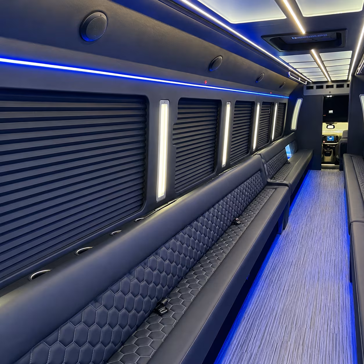Fayetteville Bachelor & Bachelorette Transportation onboard seating