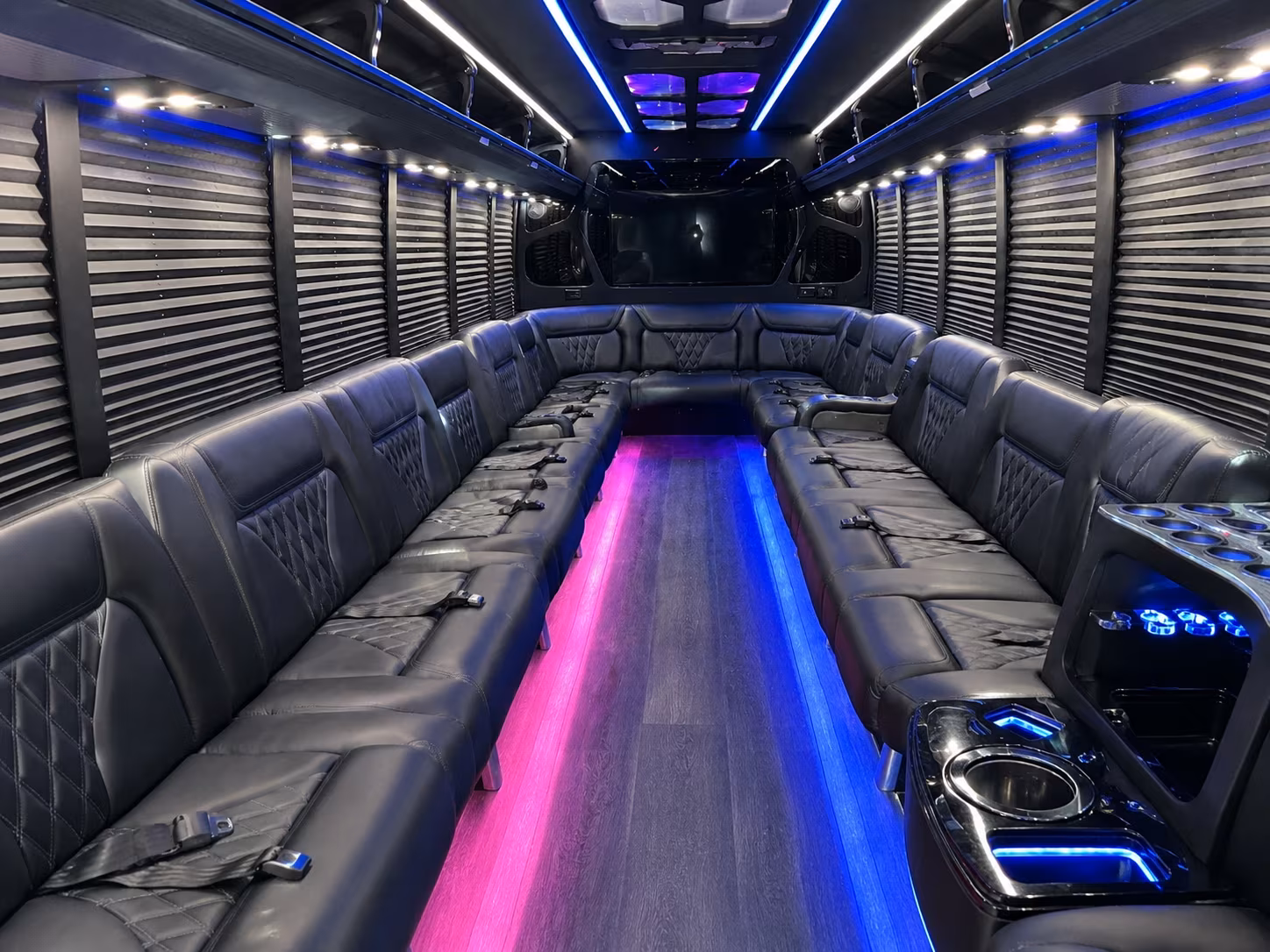 Fayetteville Birthday, Sweet 16, & Quinceañera Transportation onboard seating
