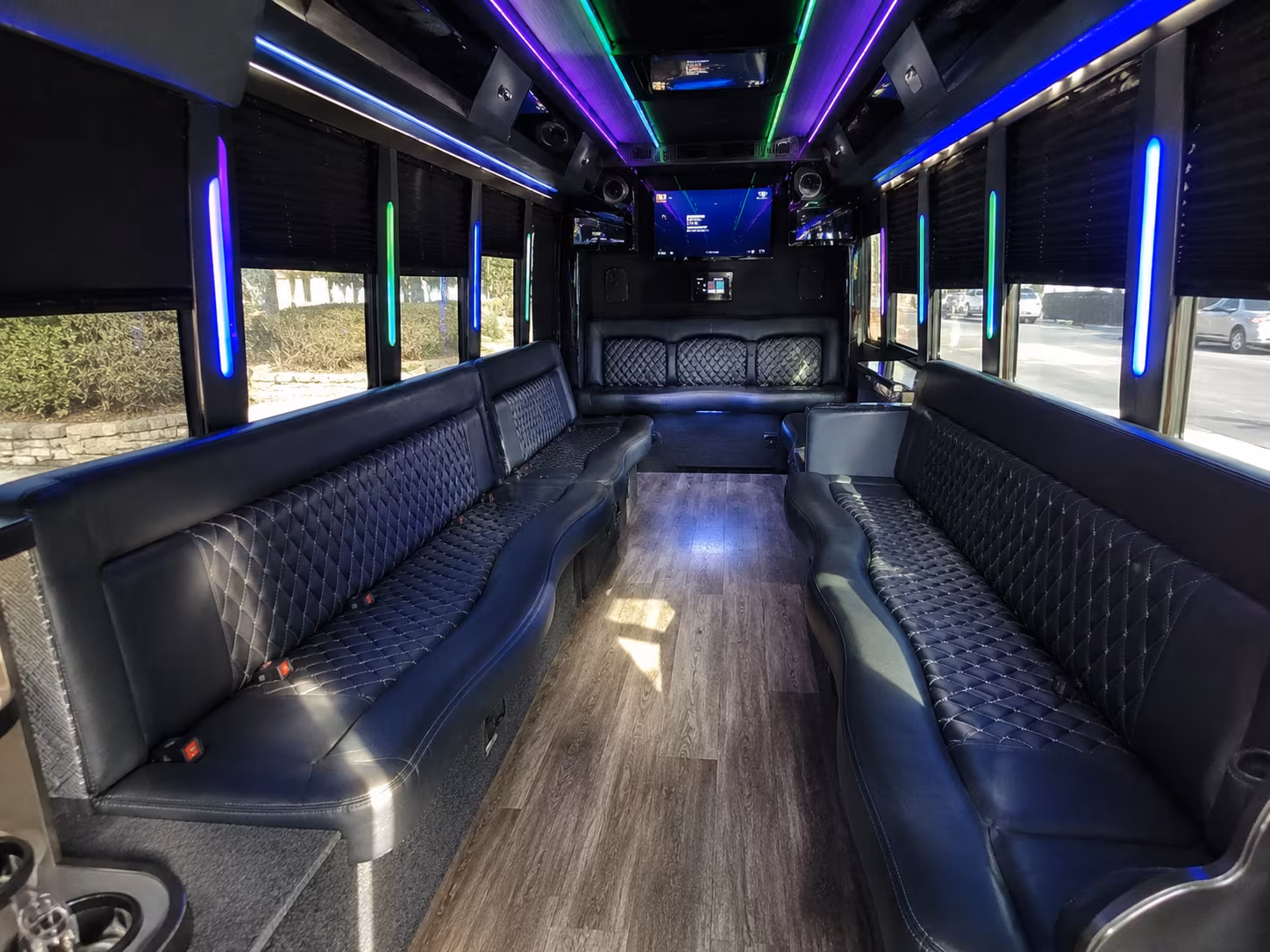 Fayetteville Concert & Music Festival Transportation party bus exterior