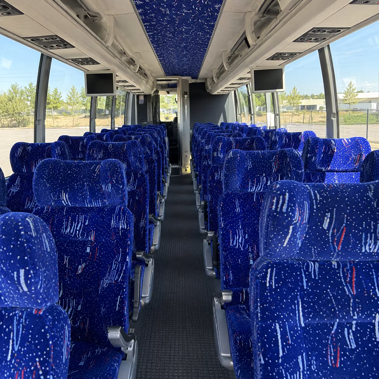 Fayetteville Corporate Transportation party bus exterior