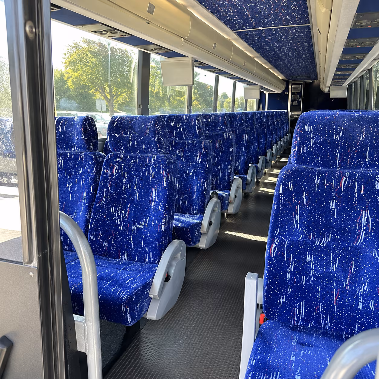 Fayetteville Corporate Transportation party bus exterior