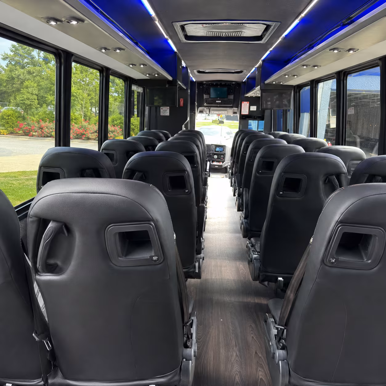 Fayetteville Corporate Transportation party bus interior