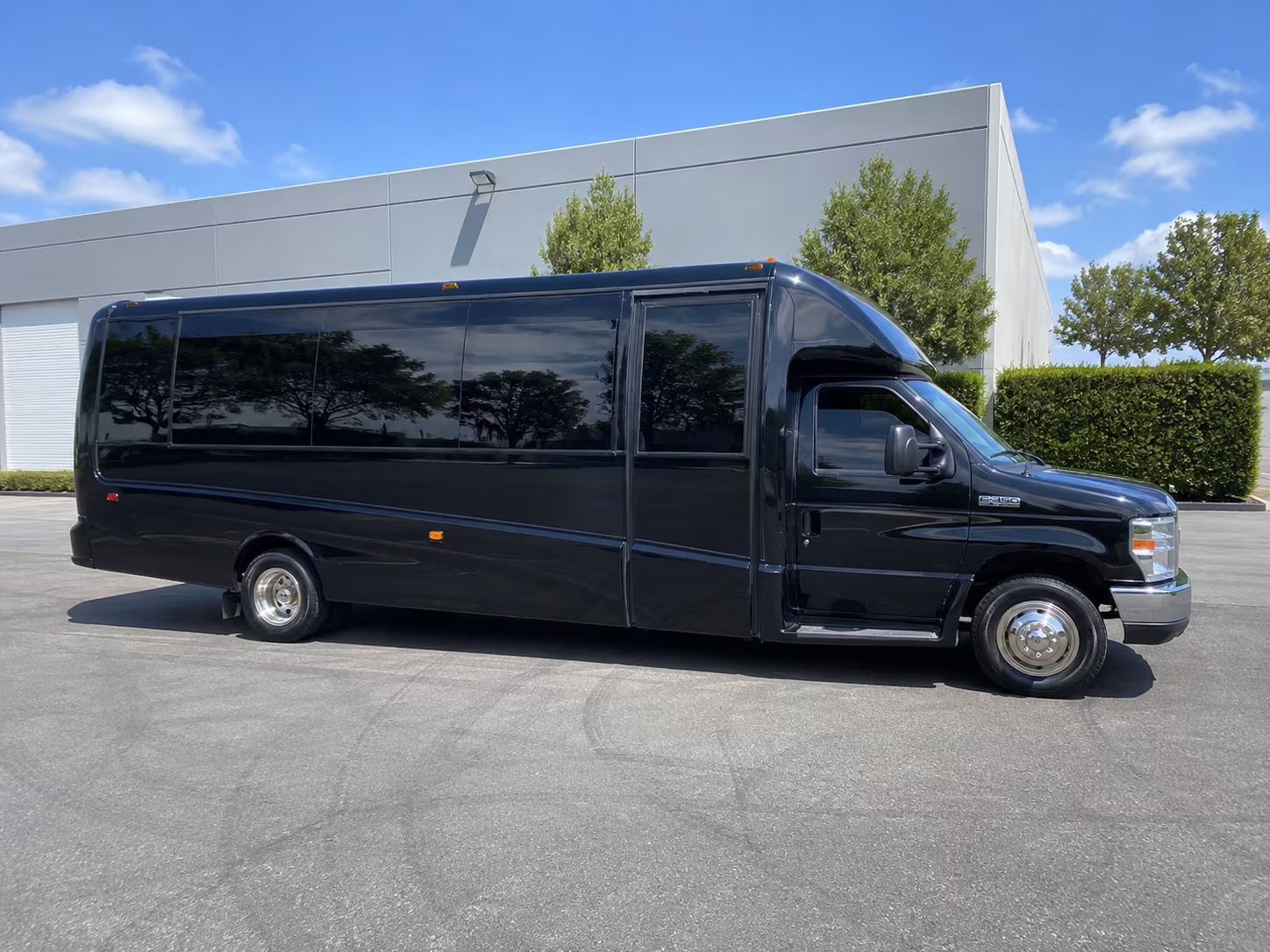 Fayetteville Private Event Transportation party bus exterior