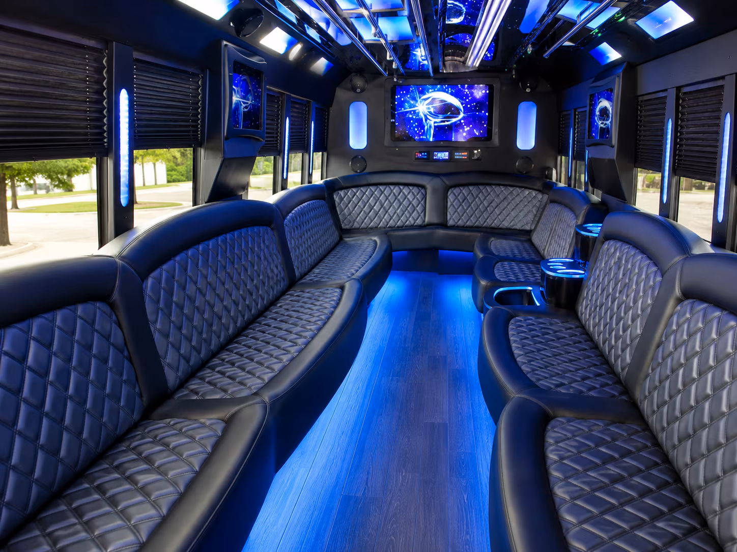 Fayetteville Private Event Transportation onboard seating