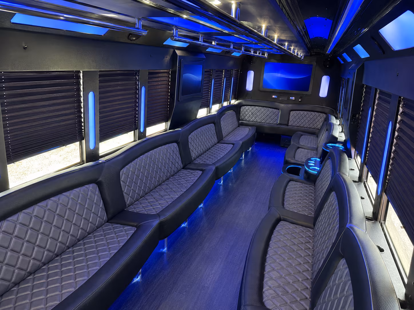 Fayetteville Prom & Homecoming Transportation party bus exterior