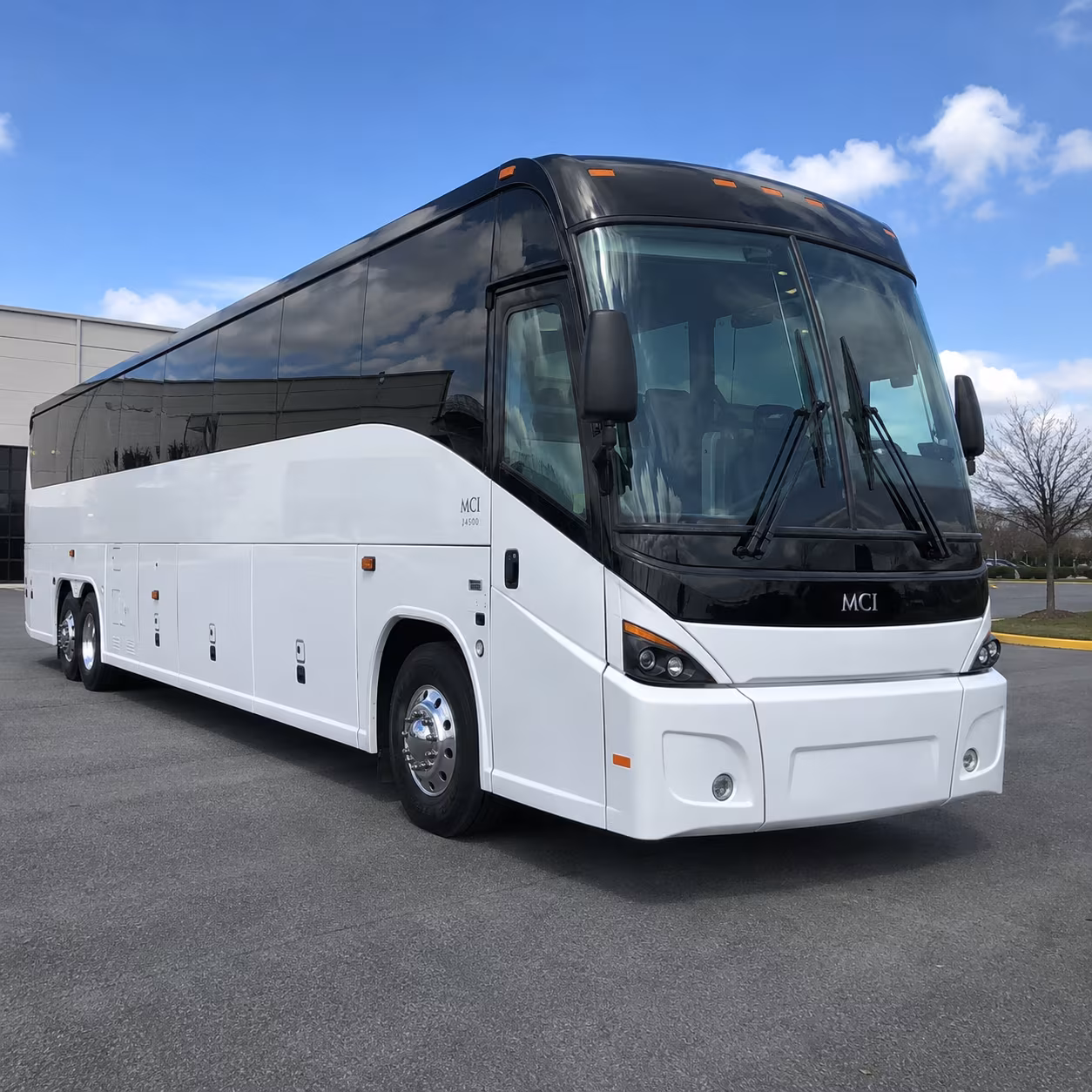 Fayetteville School Event Transportation party bus exterior
