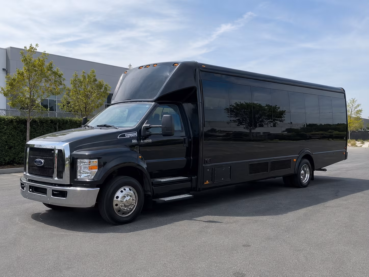 Fayetteville Wedding Transportation party bus exterior