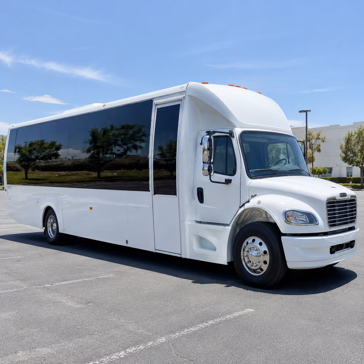 Fayetteville Wedding Transportation party bus exterior
