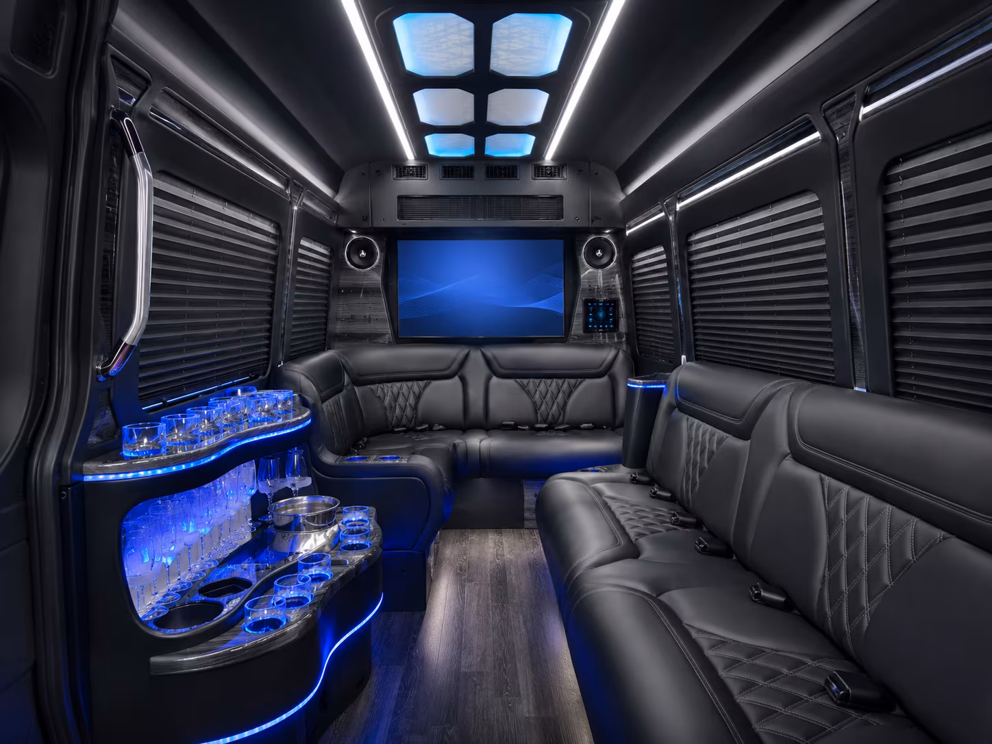 14 Passenger Sprinter Limo Interior