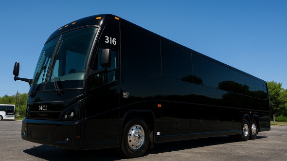 Exterior of Charter Bus Company Jacksonville's 40 Passenger Party Bus in Jacksonville