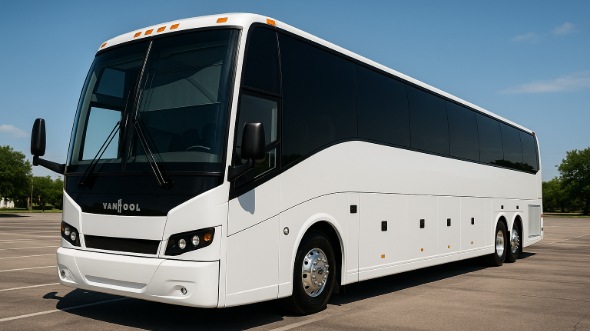 Exterior of Charter Bus Company Fayetteville's ADA Charter Bus in Fayetteville